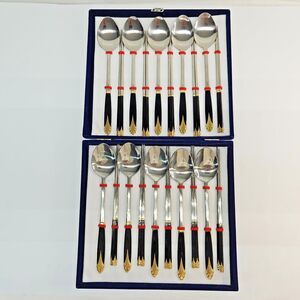 Sammi Industries Stainless 27 Korean Sujeo Set Service for 10 30pc Blue Vintage